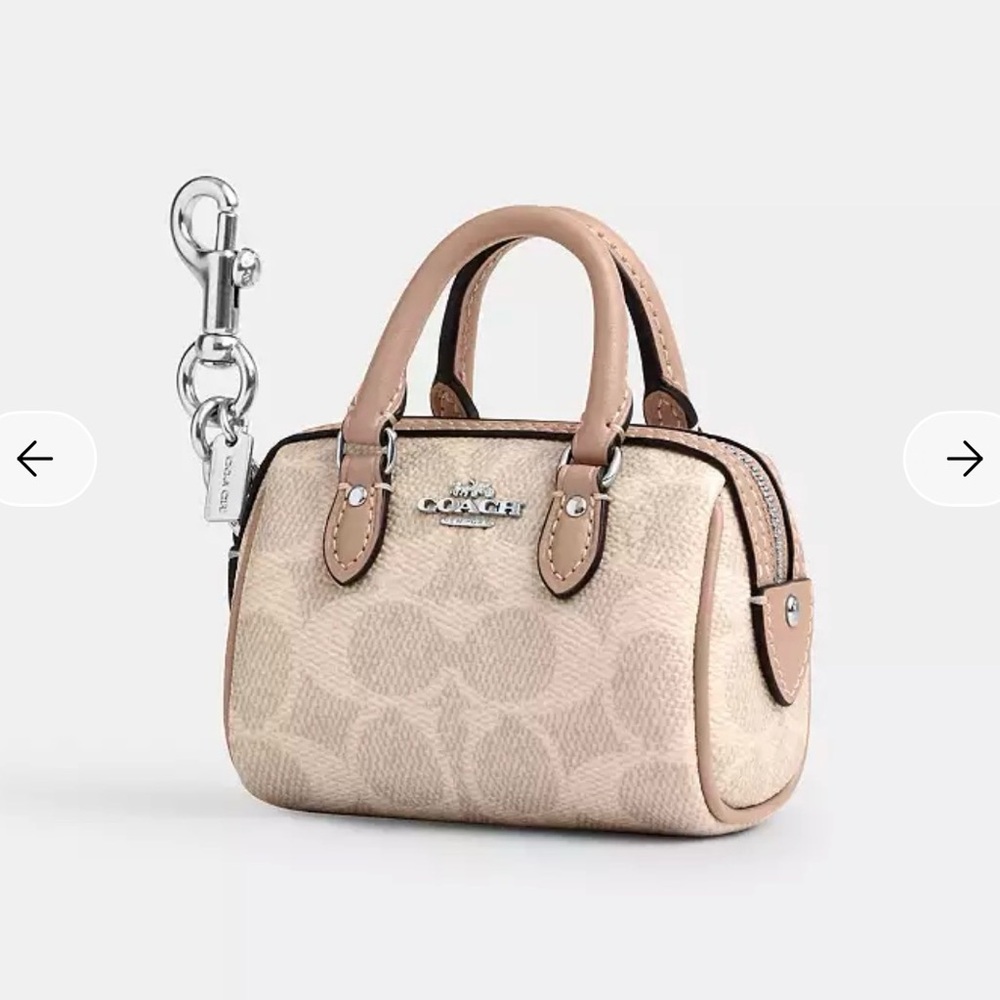 Coach Mini Rowan Bag Charm -NWT - Picture 7 of 9